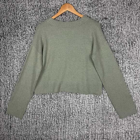 Abound Boxy Sweater Halo Green Women's Size Large Baggy Soft Comfortable - Picture 4 of 10